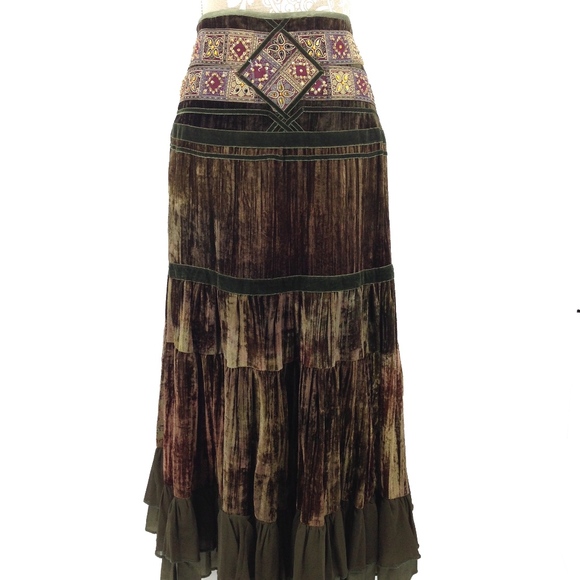 boho peasant skirt
